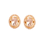 Moissanite Gold Plated Stud I