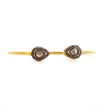 Gold Plated Diamond Polki Regal Victorian Bracelet