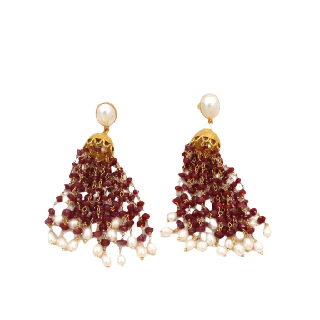 pearl gemstone earring