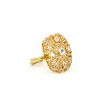 Moissanite Gold Plated Ring I