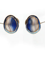 Arohi Meenakari Gold Plated Silver Stud Earrings