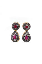 Ruby Polki Diamond Imperial Earring