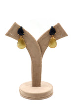 Yellow Blue Sapphire& Diamond Timeless Earring