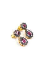 Ruby Polki Diamond Imperial Earring