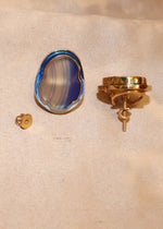Arohi Meenakari Gold Plated Silver Stud Earrings