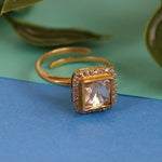 Moissanite Gold Plated Ring II