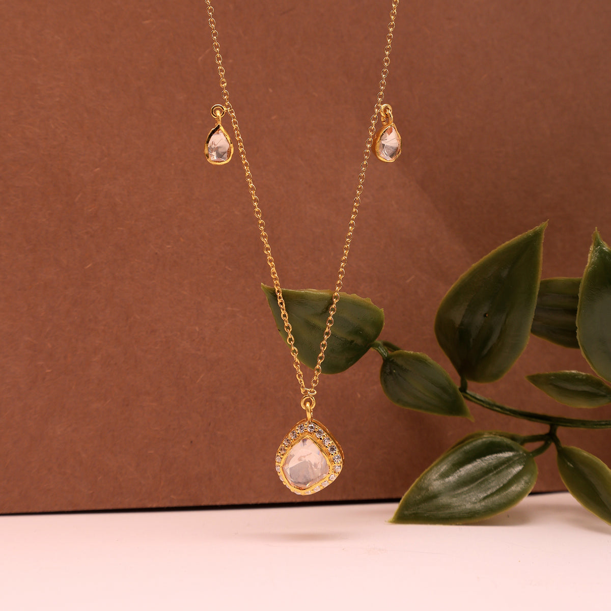 Moissanite Gold Plated Necklace III