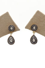 Gold Polki Diamond Royal Earring