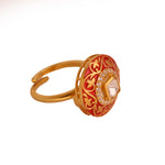 Moissanite Enamel Sovereign Ring II