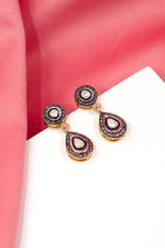 Gold Polki Diamond Royal Earring