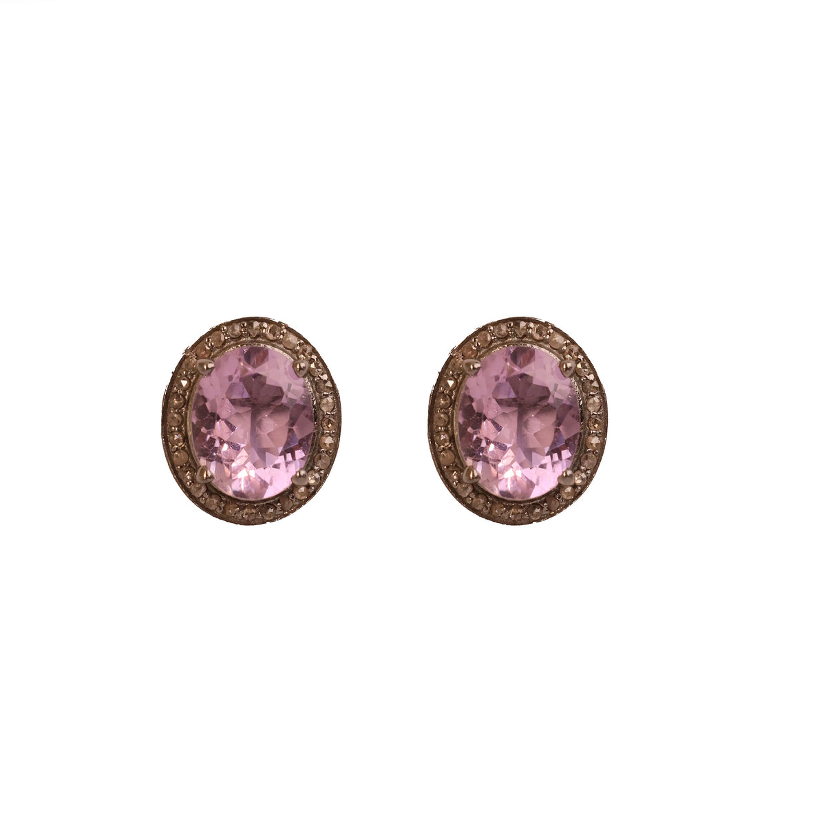 Amethyst Diamond Regal Victorian Stud
