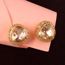 Moissanite Gold Plated Royal Stud III