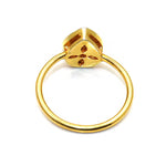 Gold Plated Uncut Diamond Polki Ring Jewelry VJewels