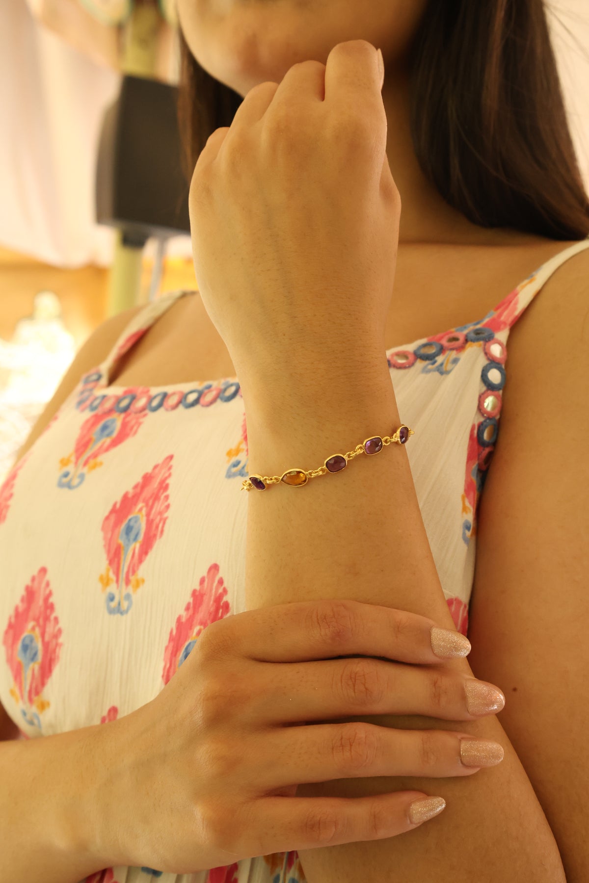 Amethyst Citrine Royal Bracelet II