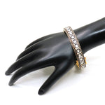 Two Tone Plated Uncut Diamond Polki And DiamondBangle Jewelry VJewels
