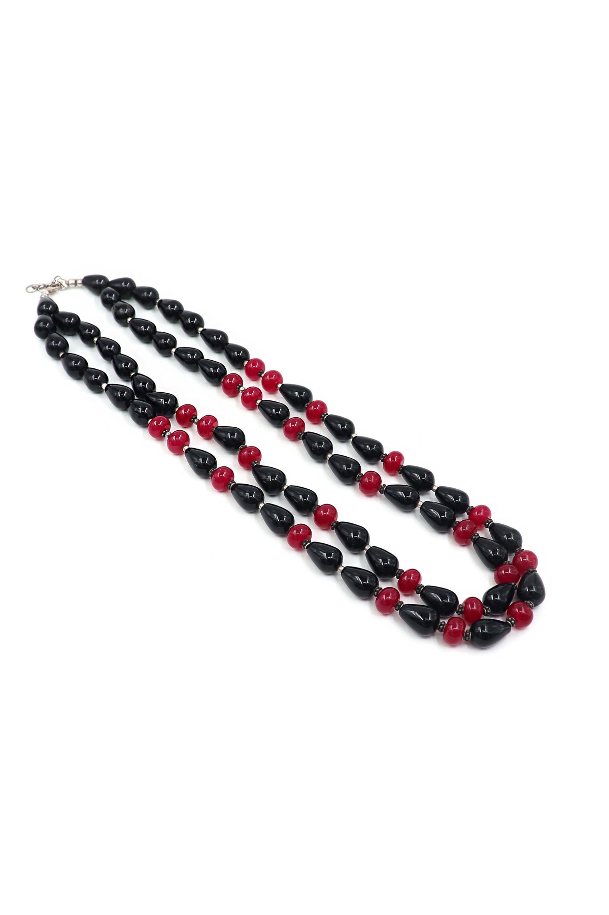 Onyx & Agate Regal Gemstone Necklace