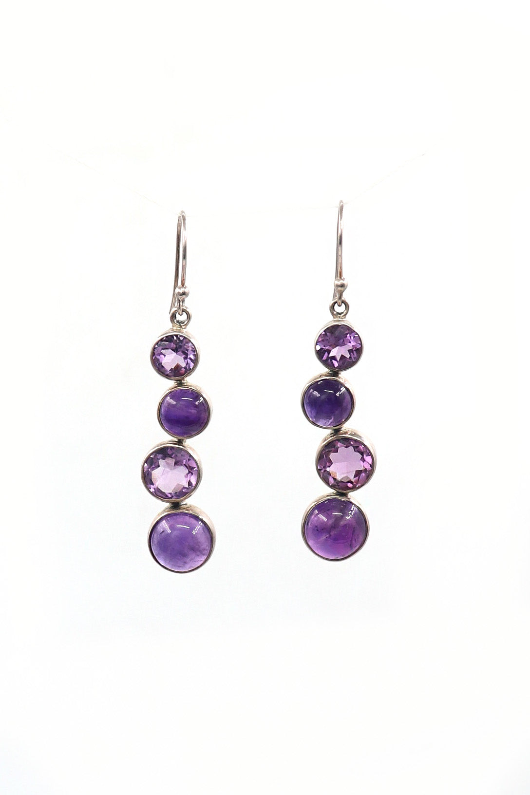 925 Silver Amethyst Regal Earring