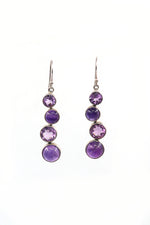925 Silver Amethyst Regal Earring