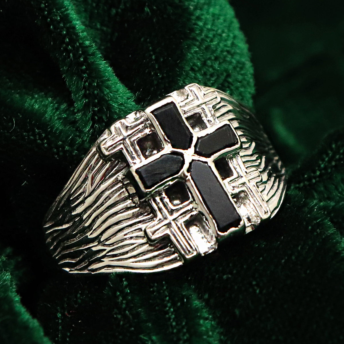 Onyx Opal Ring