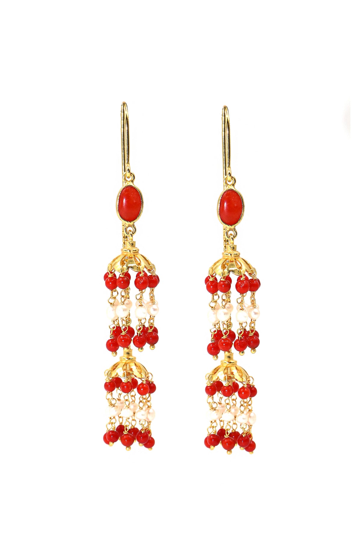 Golden Pearl Imperial Earring