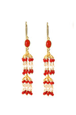 Golden Pearl Imperial Earring