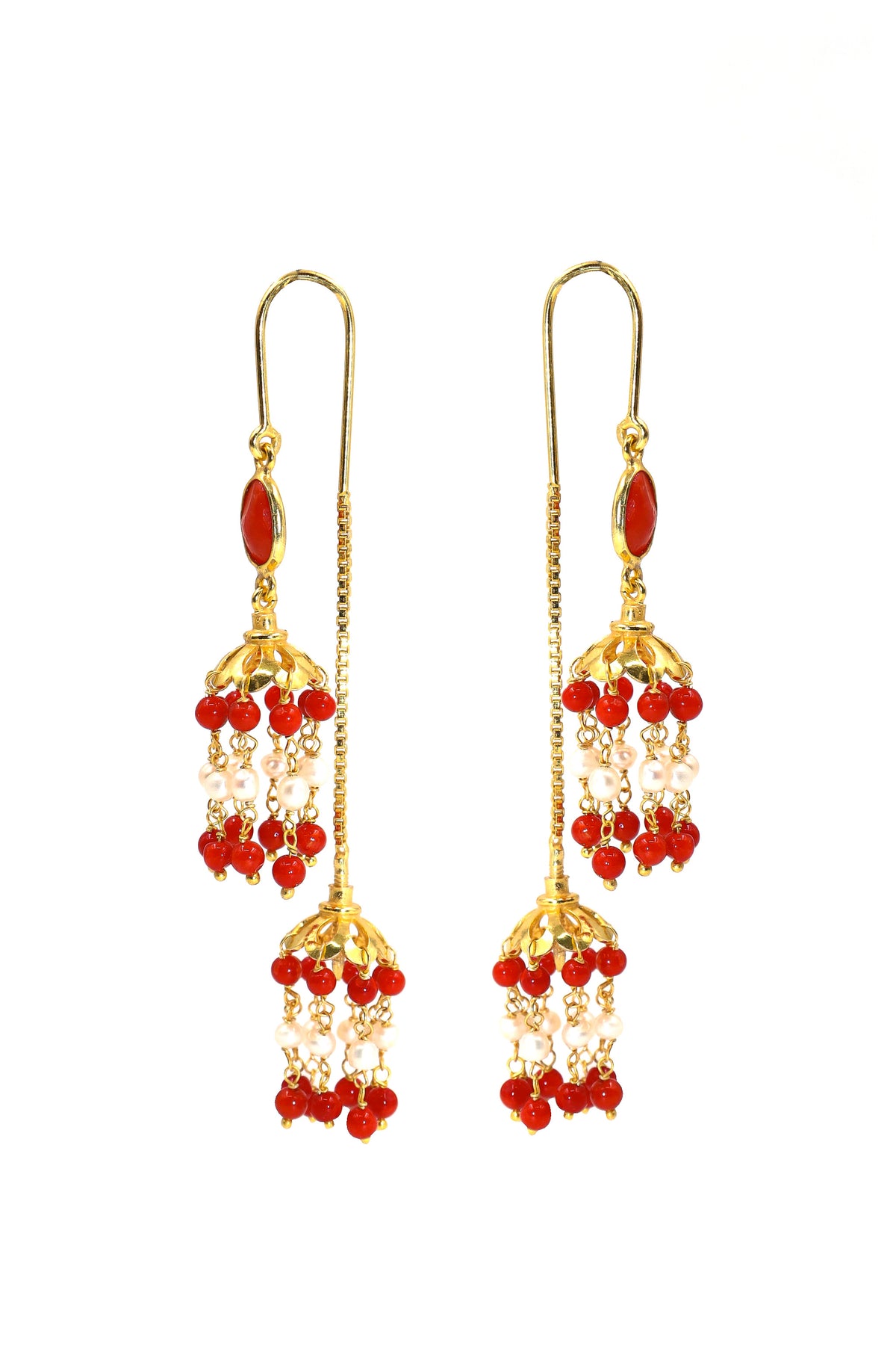 Golden Pearl Imperial Earring