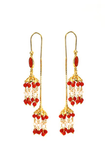 Golden Pearl Imperial Earring