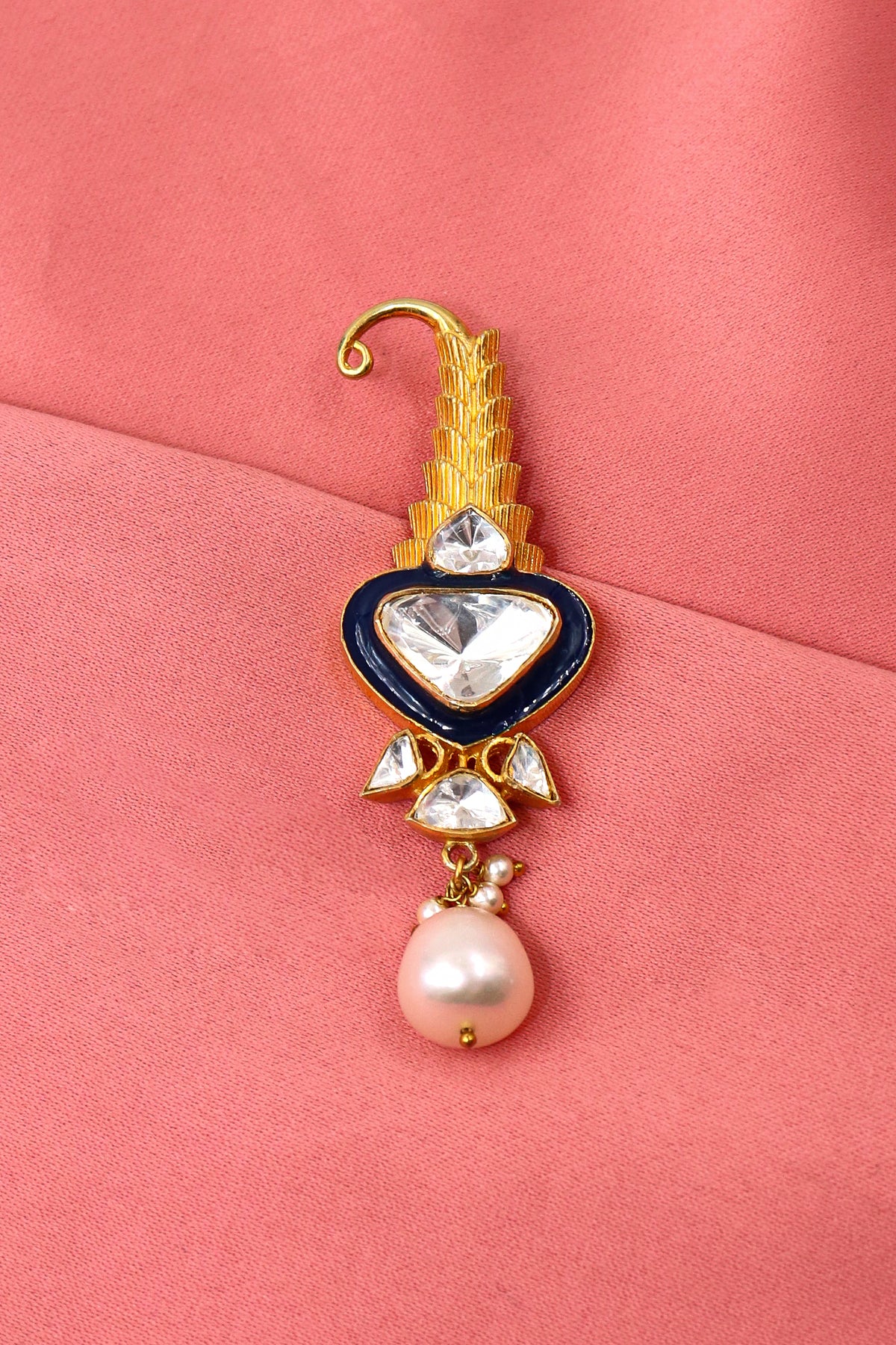 Golden Moissanite Aurora Brooch