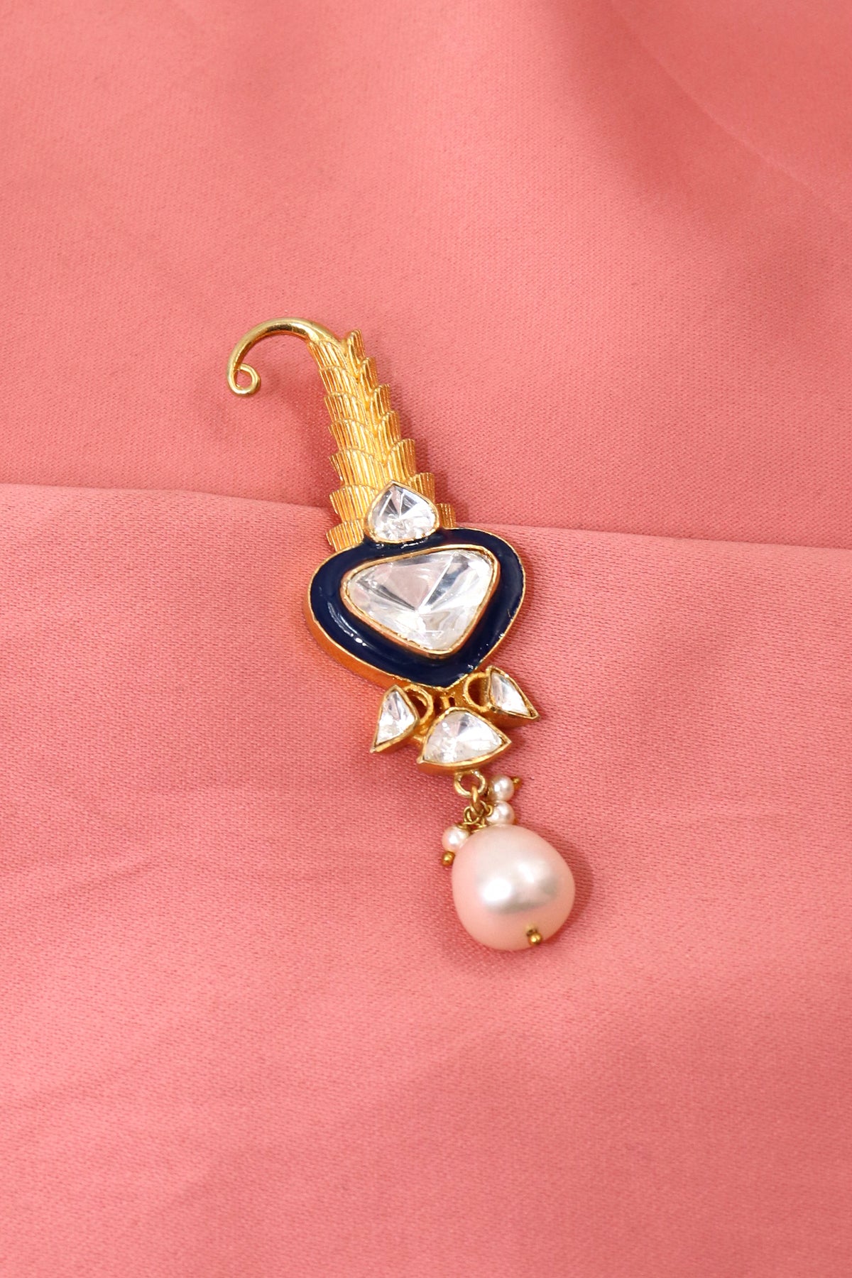 Golden Moissanite Aurora Brooch