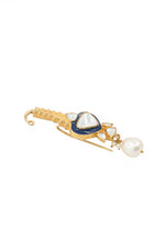 Golden Moissanite Aurora Brooch