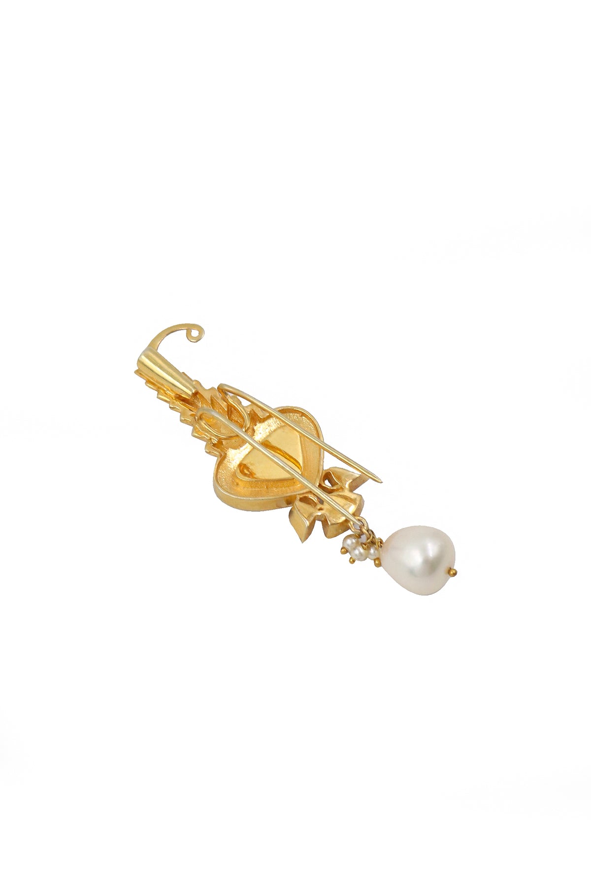 Golden Moissanite Aurora Brooch