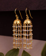 Opal & Gold Regal Long Earring