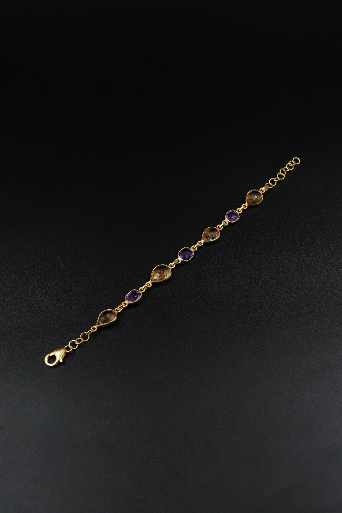 Amethyst Citrine Regal Bracelet I