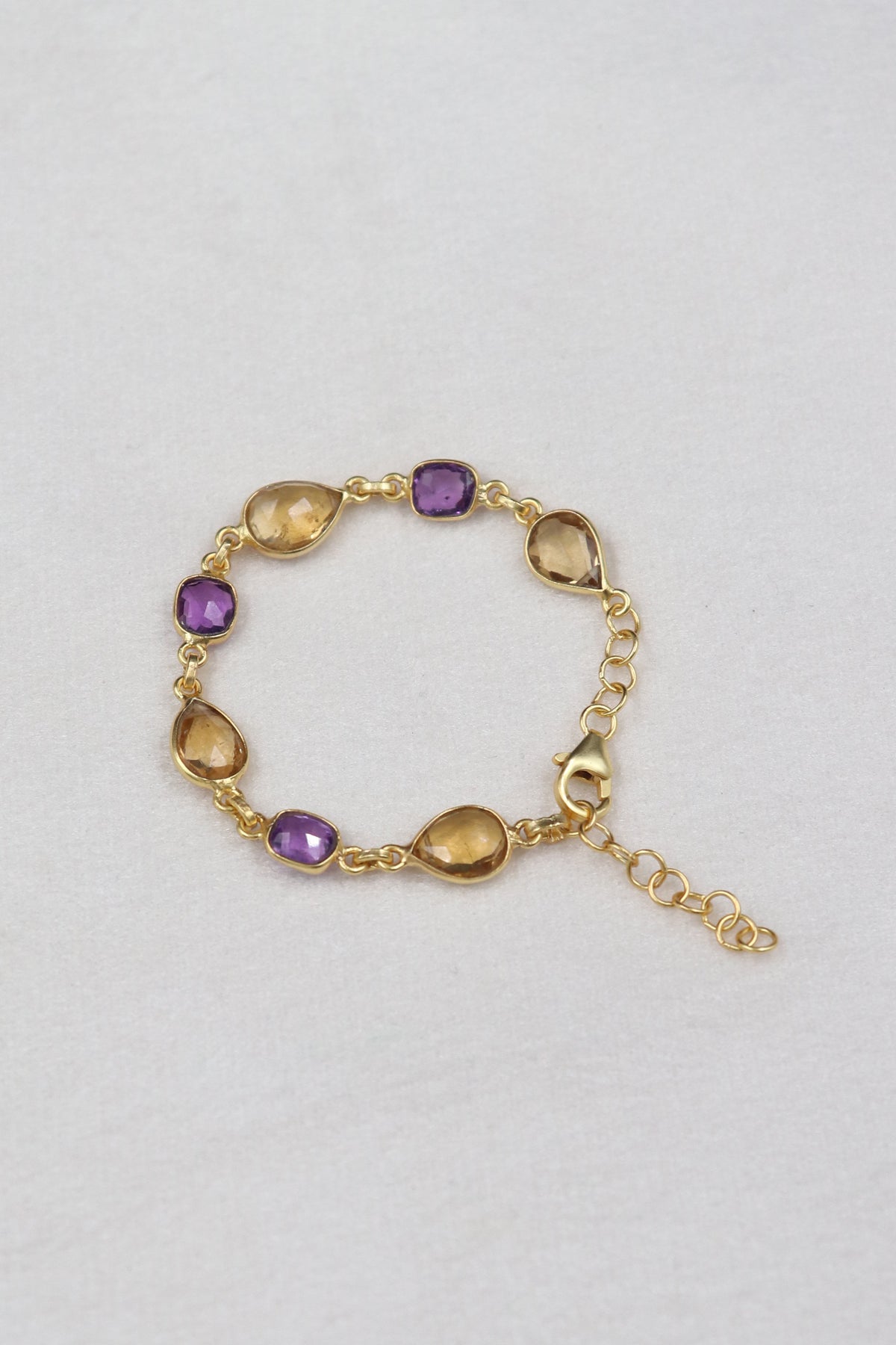 Amethyst Citrine Regal Bracelet I