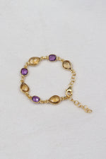 Amethyst Citrine Regal Bracelet I