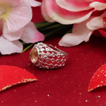 Radiant Lemon Quartz Solitaire Ring