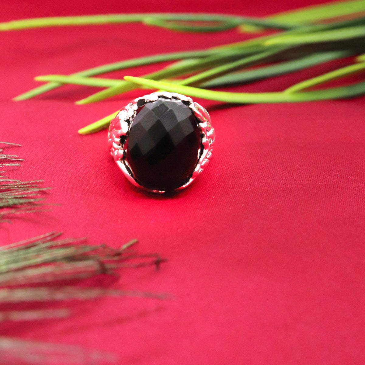 Bold Onyx Statement Ring