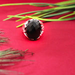 Bold Onyx Statement Ring