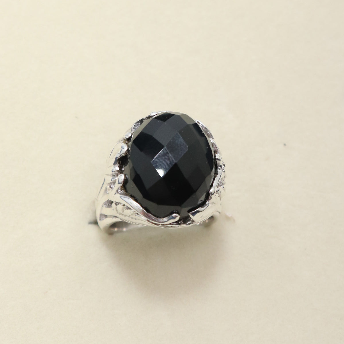 Bold Onyx Statement Ring