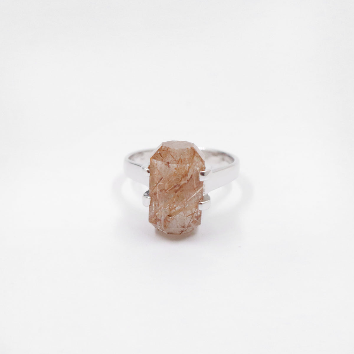 Golden Rutile Quartz Ring