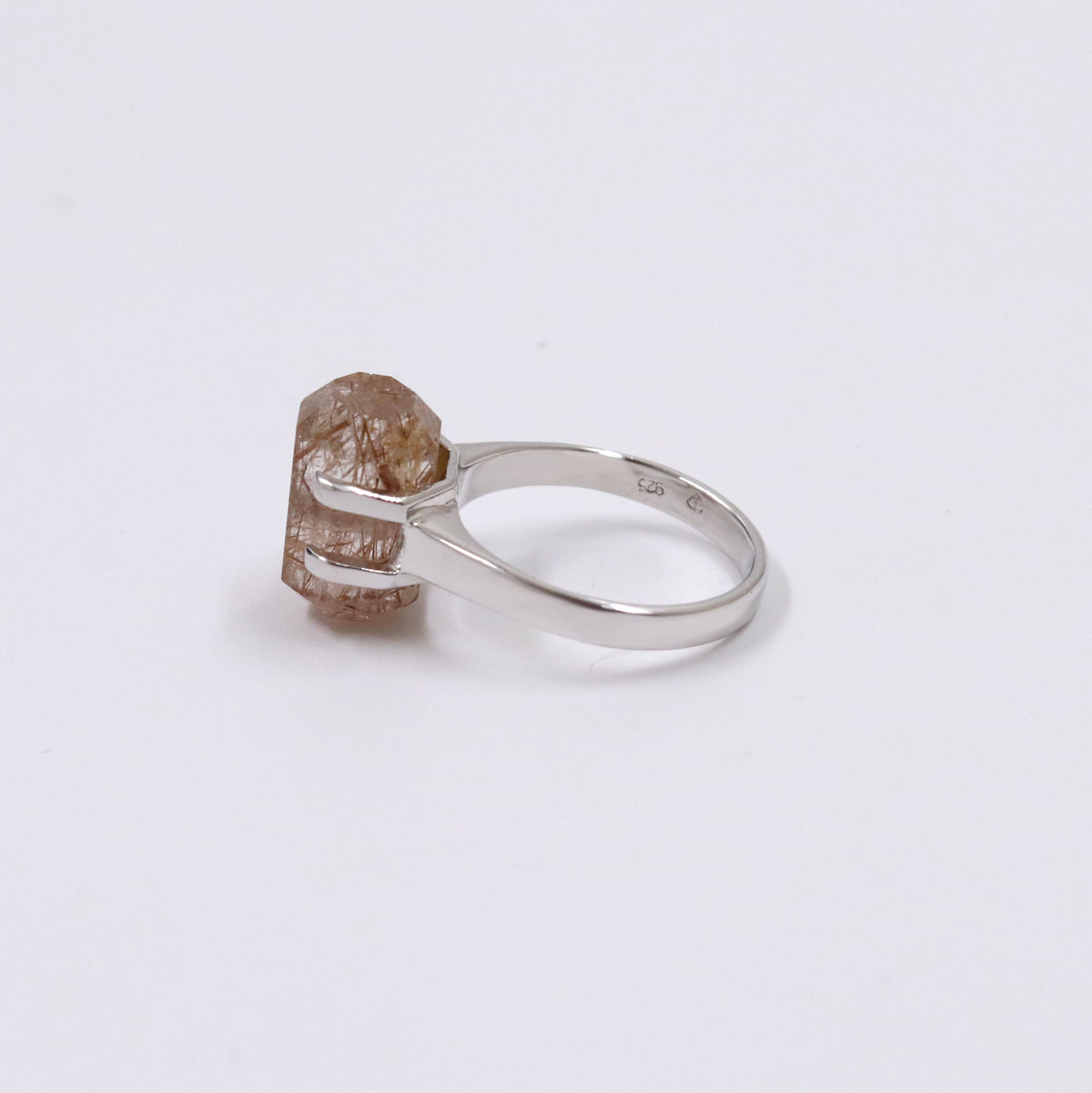 Golden Rutile Quartz Ring