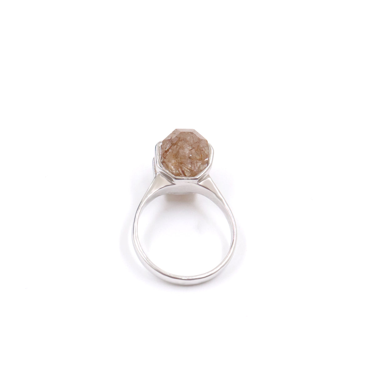 Golden Rutile Quartz Ring