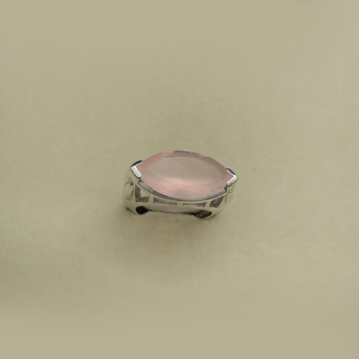 Rose Quartz Statement Ring