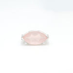 Rose Quartz Statement Ring