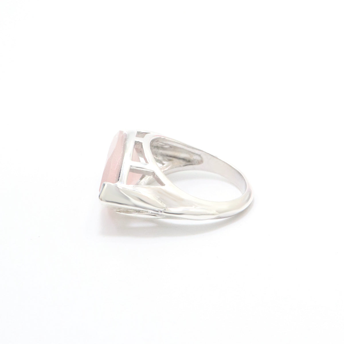 Rose Quartz Statement Ring
