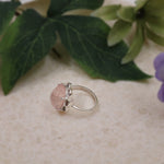 Blush Pink Rose Quartz Ring