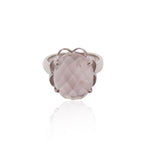 Blush Pink Rose Quartz Ring