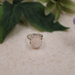 Blush Pink Rose Quartz Ring