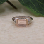 Dainty Rose Quartz Ring
