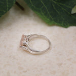 Dainty Rose Quartz Ring